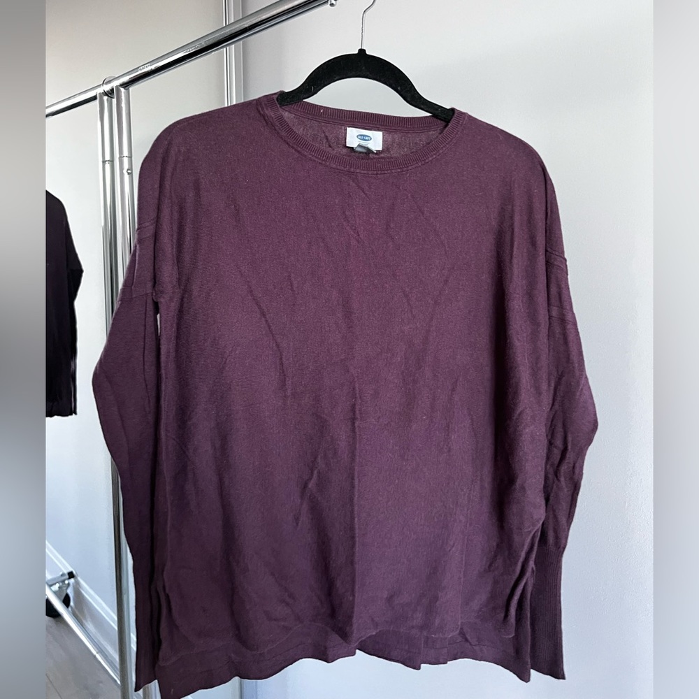 Dark Purple Thin Sweater